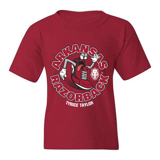 Arkansas - NCAA Men's Track & Field : Tyrice Taylor - Fashion Shersey Youth T-Shirt-0