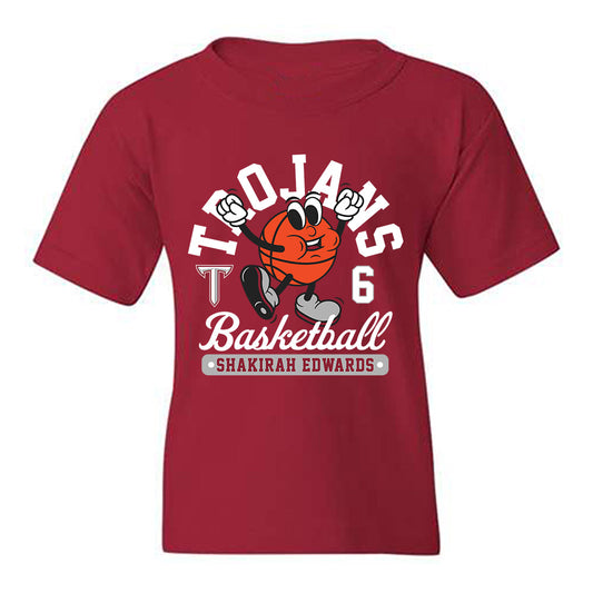 Troy - NCAA Women's Basketball : Shakirah Edwards - Fashion Shersey Youth T-Shirt-0