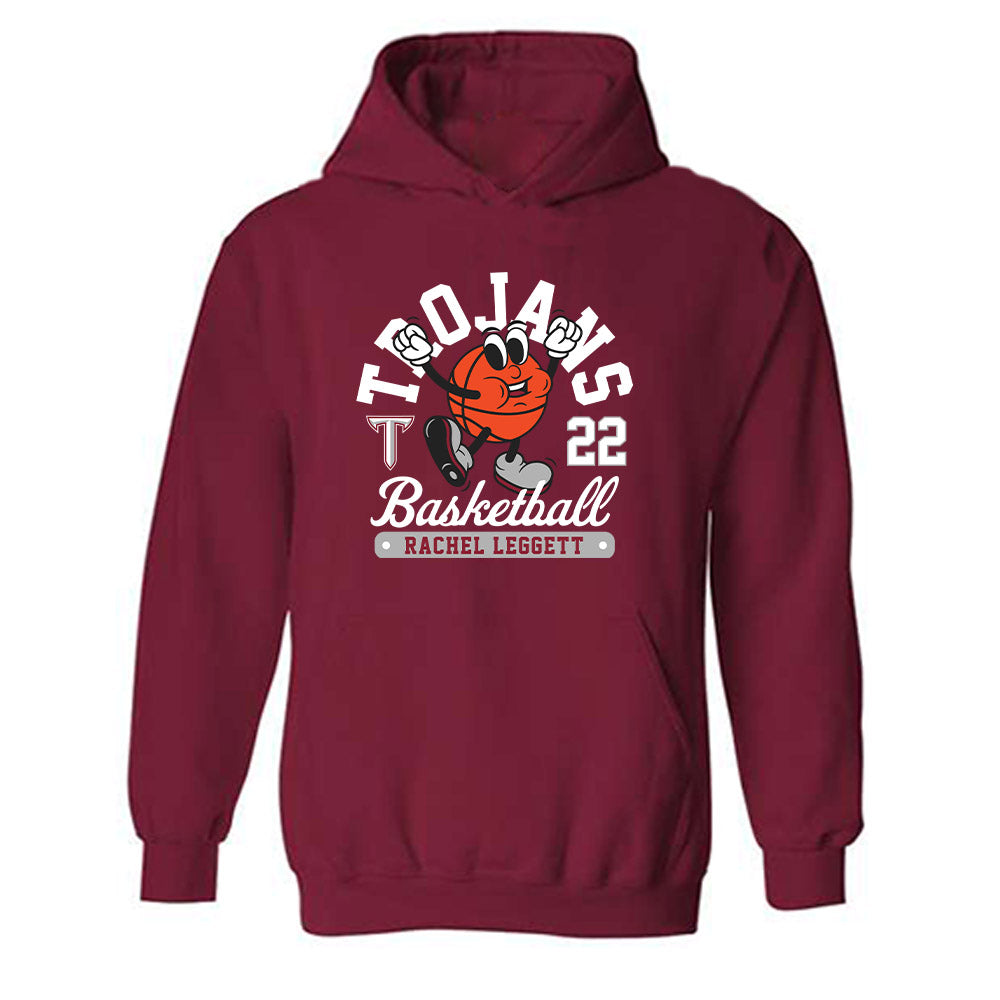 Troy - NCAA Women's Basketball : Rachel Leggett - Fashion Shersey Hooded Sweatshirt-0