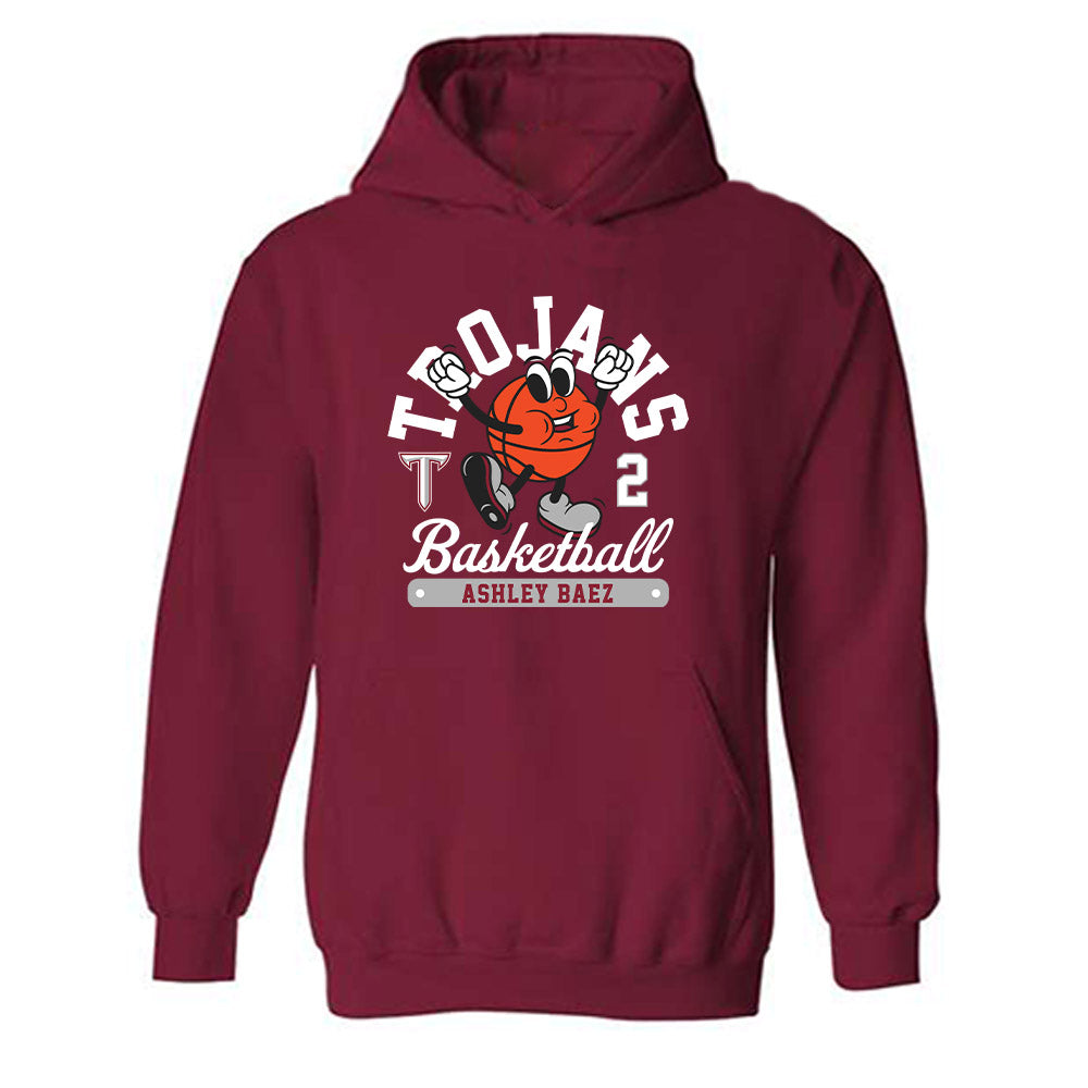 Troy - NCAA Women's Basketball : Ashley Baez - Fashion Shersey Hooded Sweatshirt-0