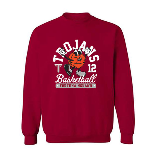 Troy - NCAA Women's Basketball : Fortuna Ngnawo - Fashion Shersey Crewneck Sweatshirt-0