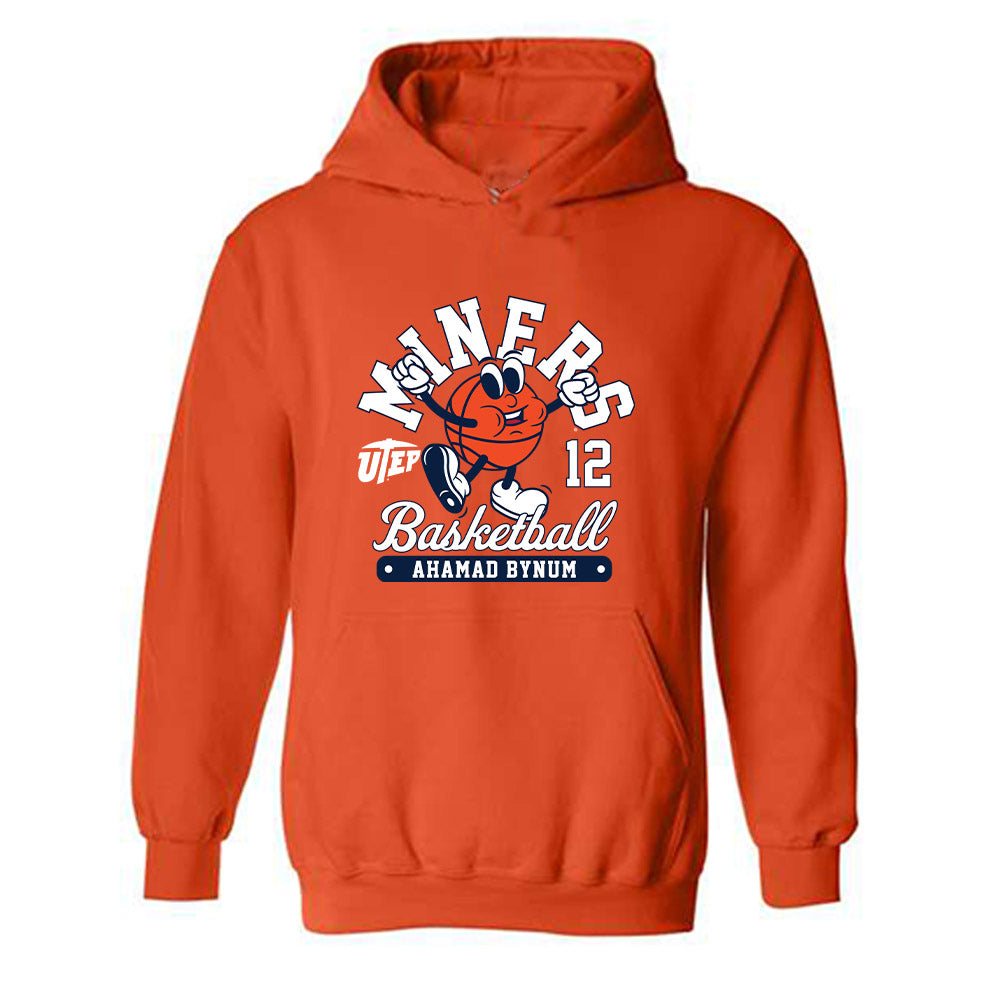 UTEP - NCAA Men's Basketball : Ahamad Bynum - Fashion Shersey Hooded Sweatshirt-0