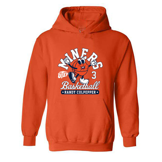 UTEP - Men's Basketball Legends : Randy Culpepper - Fashion Shersey Hooded Sweatshirt-0