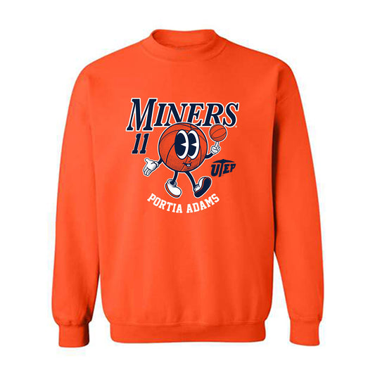UTEP - NCAA Women's Basketball : Portia Adams - Fashion Shersey Crewneck Sweatshirt-0