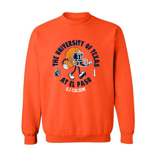 UTEP - NCAA Football : EJ Colson - Fashion Shersey Crewneck Sweatshirt-0
