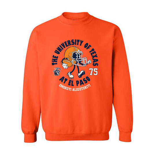 UTEP - NCAA Football : Omoruyi Aliu-Otokiti - Fashion Shersey Crewneck Sweatshirt-0