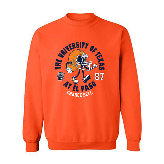 UTEP - NCAA Football : Chance Bell - Fashion Shersey Crewneck Sweatshirt-0