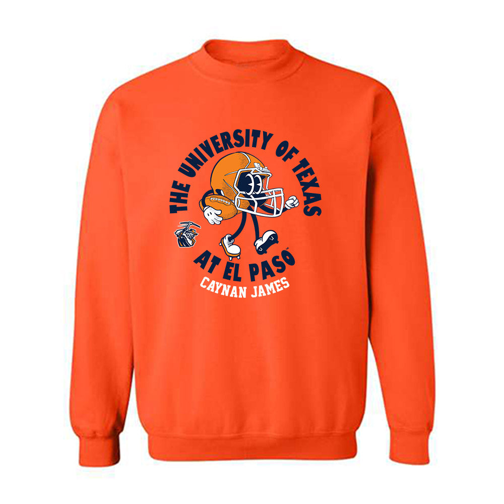 UTEP - NCAA Football : Caynan James - Fashion Shersey Crewneck Sweatshirt-0