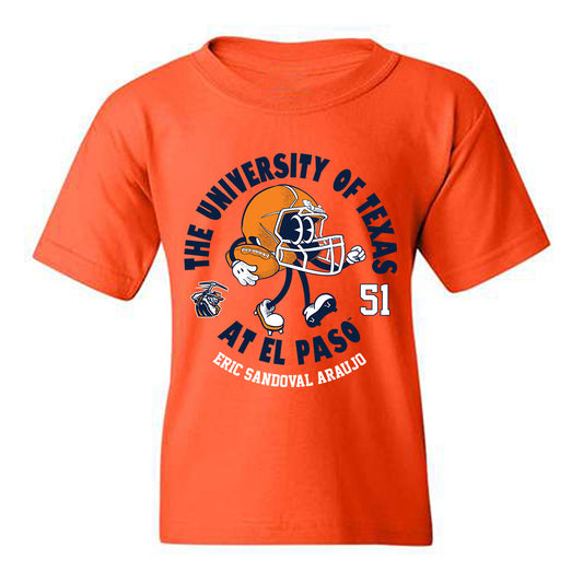 UTEP - NCAA Football : Eric Sandoval Araujo - Fashion Shersey Youth T-Shirt-0