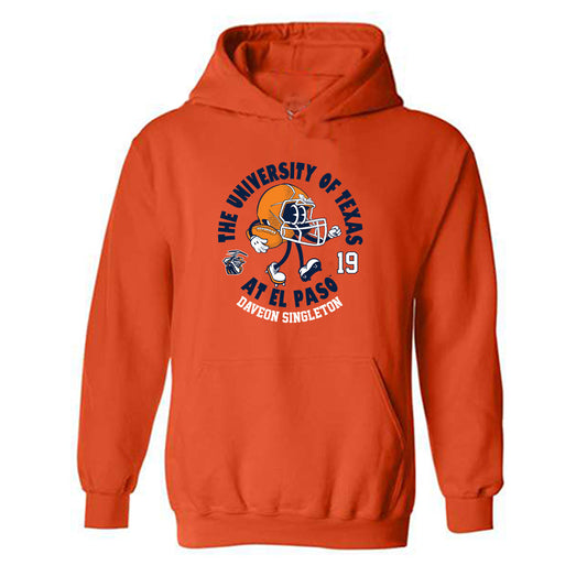 UTEP - NCAA Football : Daveon Singleton - Fashion Shersey Hooded Sweatshirt-0