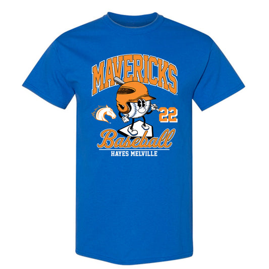 Texas Arlington - NCAA Baseball : Hayes Melville - Fashion Shersey T-Shirt-0