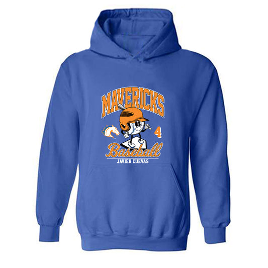 Texas Arlington - NCAA Baseball : Javier Cuevas - Fashion Shersey Hooded Sweatshirt-0