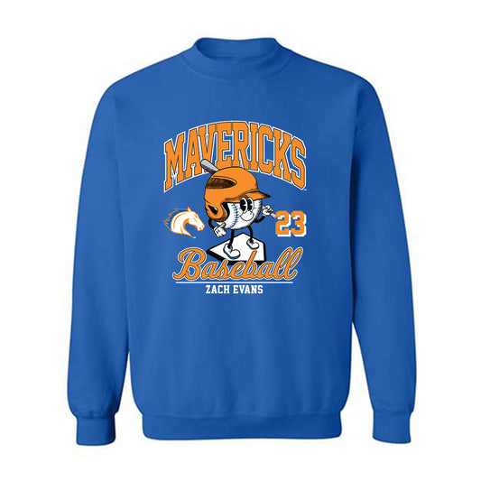 Texas Arlington - NCAA Baseball : Zach Evans - Fashion Shersey Crewneck Sweatshirt-0
