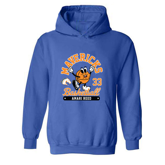 Texas Arlington - NCAA Men's Basketball : Amari Reed - Fashion Shersey Hooded Sweatshirt-0