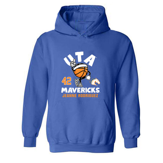 Texas Arlington - NCAA Women's Basketball : Jeanne Rodriguez - Fashion Shersey Hooded Sweatshirt-0