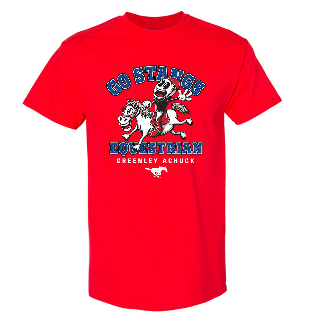 SMU - NCAA Equestrian : Greenley Achuck - Fashion Shersey T-Shirt-0