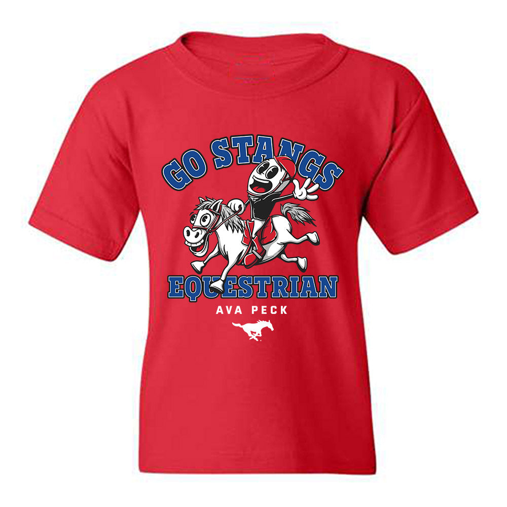 SMU - NCAA Equestrian : Ava Peck - Fashion Shersey Youth T-Shirt-0