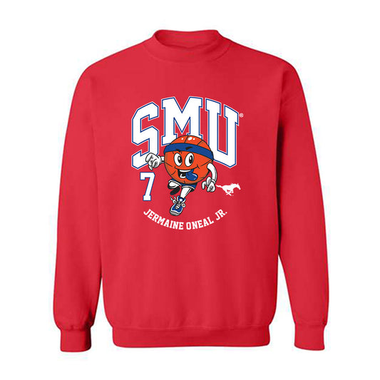 SMU - NCAA Men's Basketball : Jermaine O'Neal Jr. - Fashion Shersey Crewneck Sweatshirt-0