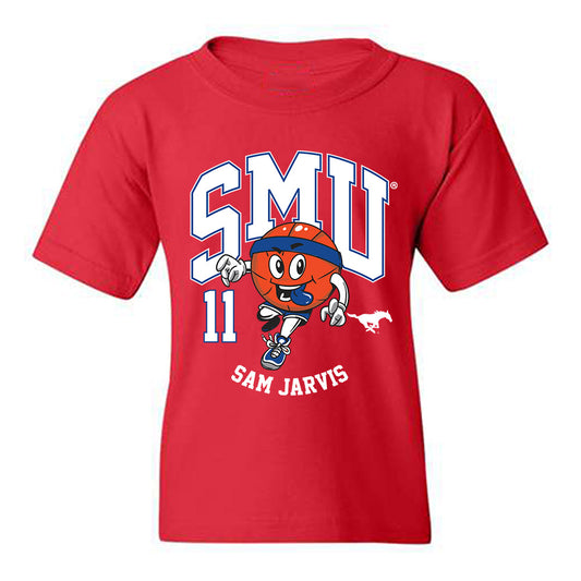 SMU - NCAA Men's Basketball : Sam Jarvis - Fashion Shersey Youth T-Shirt-0