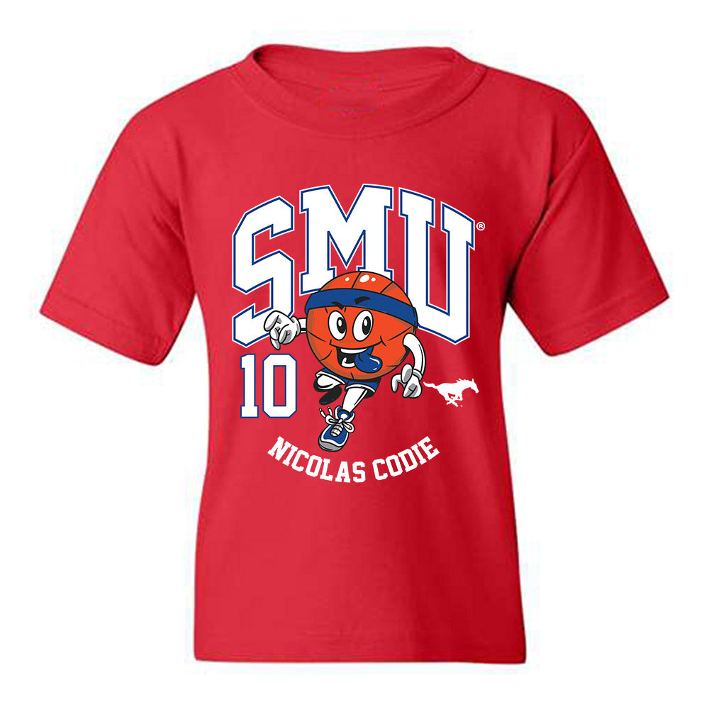 SMU - NCAA Men's Basketball : nicolas codie - Fashion Shersey Youth T-Shirt-0