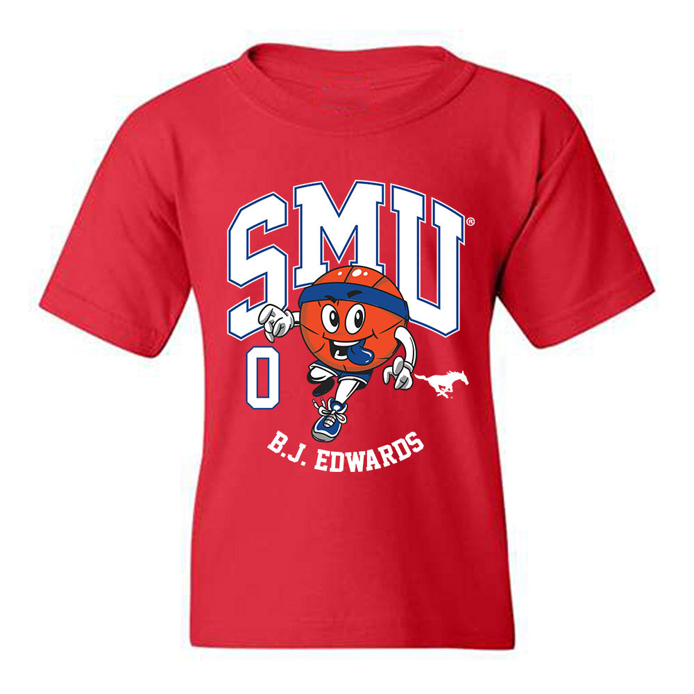 SMU - NCAA Men's Basketball : B.J. Edwards - Fashion Shersey Youth T-Shirt-0
