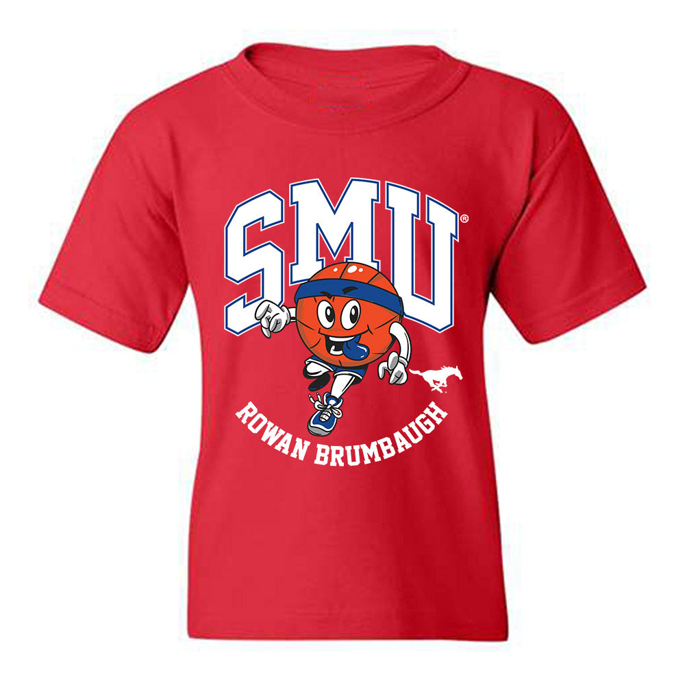 SMU - NCAA Men's Basketball : Rowan Brumbaugh - Fashion Shersey Youth T-Shirt-0