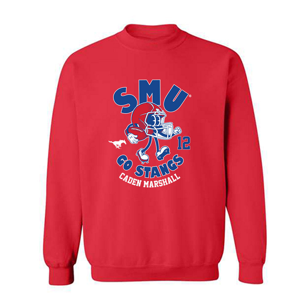 SMU - NCAA Football : Caden Marshall - Crewneck Sweatshirt-0