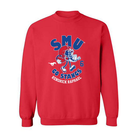 SMU - NCAA Football : Kendrick Raphael - Crewneck Sweatshirt-0