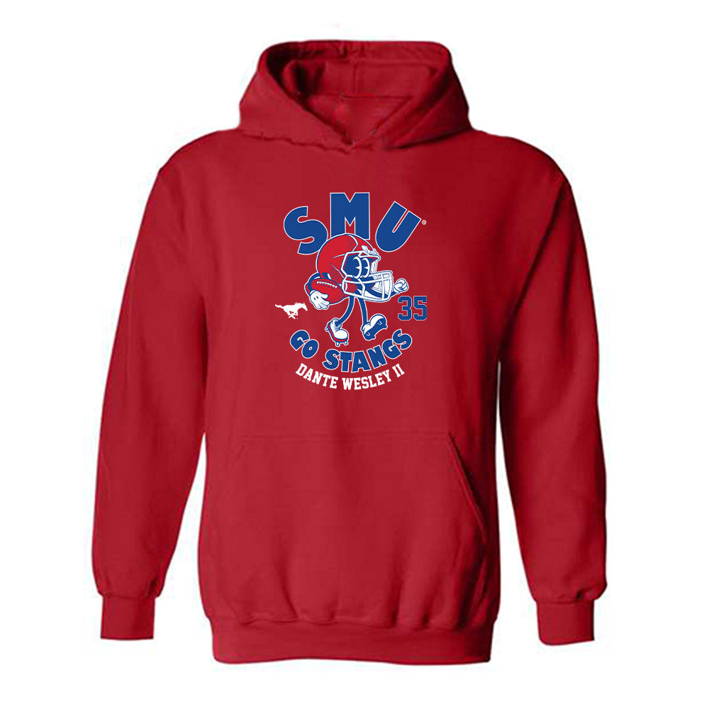 SMU - NCAA Football : Dante Wesley II - Hooded Sweatshirt-0