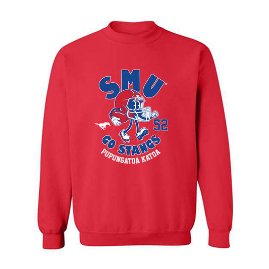 SMU - NCAA Football : Pupungatoa Katoa - Crewneck Sweatshirt-0