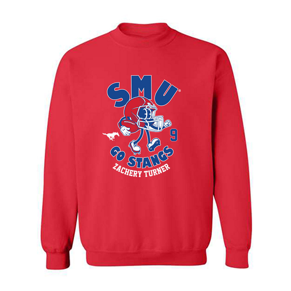 SMU - NCAA Football : Zachery Turner - Crewneck Sweatshirt-0