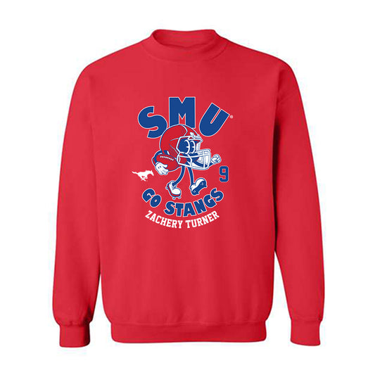 SMU - NCAA Football : Zachery Turner - Crewneck Sweatshirt-0