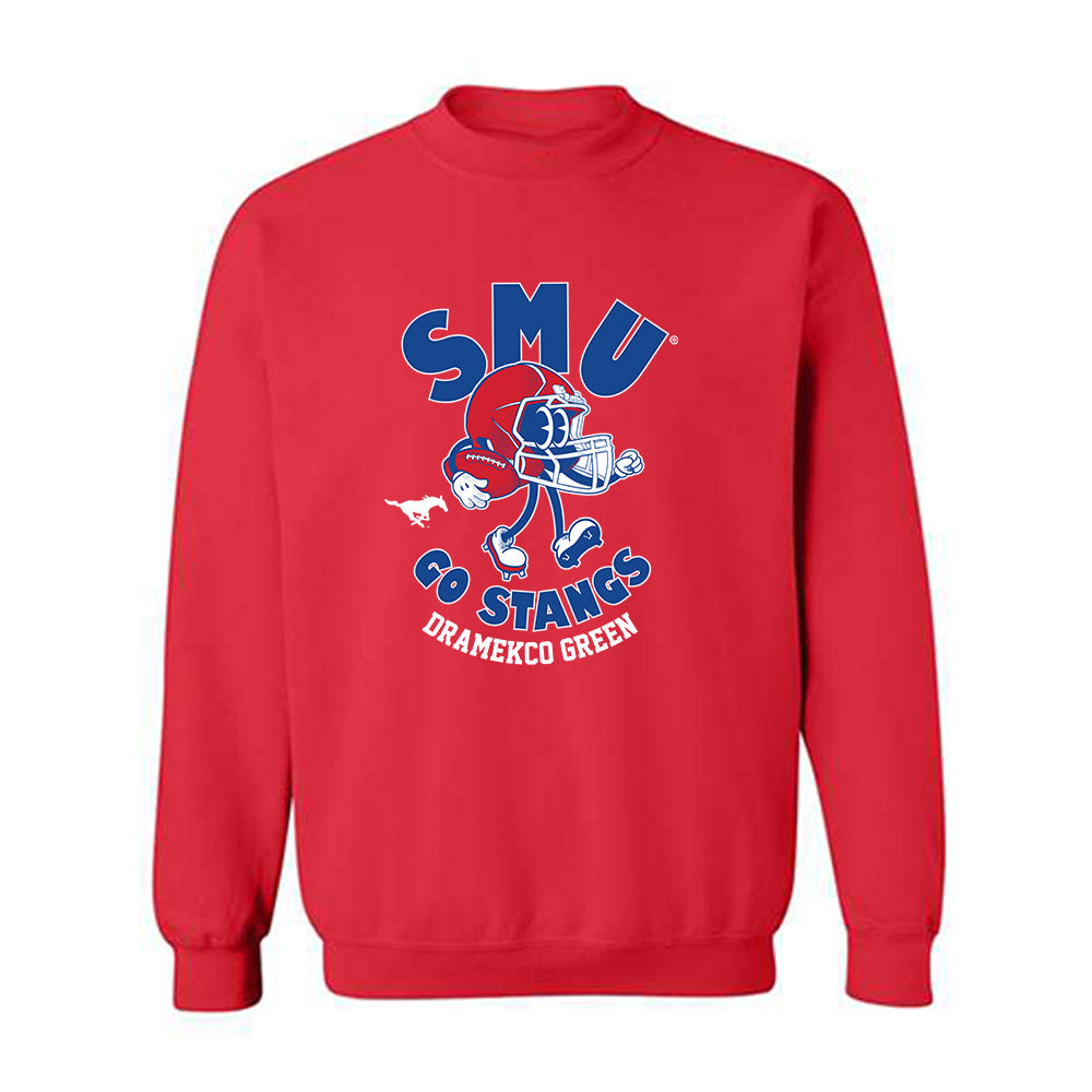 SMU - NCAA Football : Dramekco Green - Crewneck Sweatshirt-0