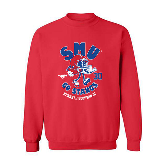SMU - NCAA Football : Kenneth Goodwin III - Crewneck Sweatshirt-0
