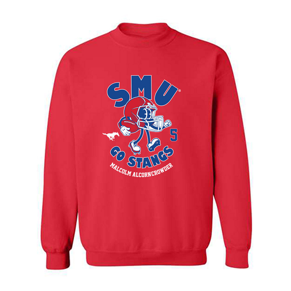SMU - NCAA Football : Malcolm Alcorn-Crowder - Crewneck Sweatshirt-0