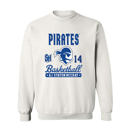 Seton Hall - NCAA Men's Basketball : AJ Staton-McCray - Fashion Shersey Crewneck Sweatshirt-0