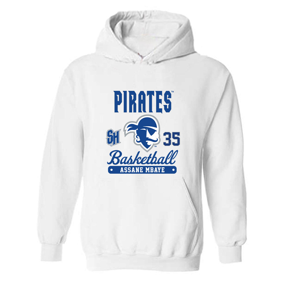Seton Hall - NCAA Men's Basketball : Assane Mbaye - Fashion Shersey Hooded Sweatshirt-0
