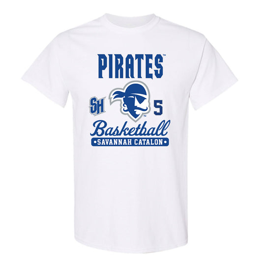 Seton Hall - NCAA Women's Basketball : Savannah Catalon - Fashion Shersey T-Shirt-0