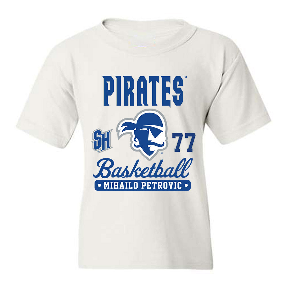Seton Hall - NCAA Men's Basketball : Mihailo Petrovic - Fashion Shersey Youth T-Shirt-0