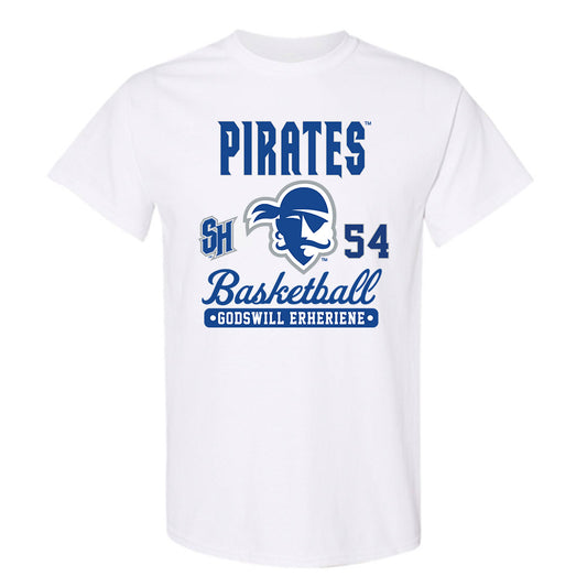 Seton Hall - NCAA Men's Basketball : Godswill Erheriene - Fashion Shersey T-Shirt-0