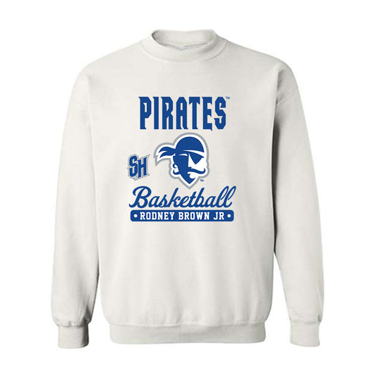 Seton Hall - NCAA Men's Basketball : Rodney Brown Jr - Fashion Shersey Crewneck Sweatshirt-0
