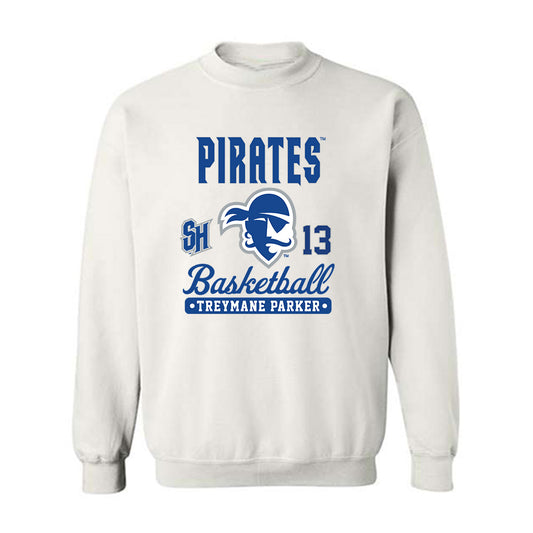 Seton Hall - NCAA Men's Basketball : Treymane Parker - Fashion Shersey Crewneck Sweatshirt-0