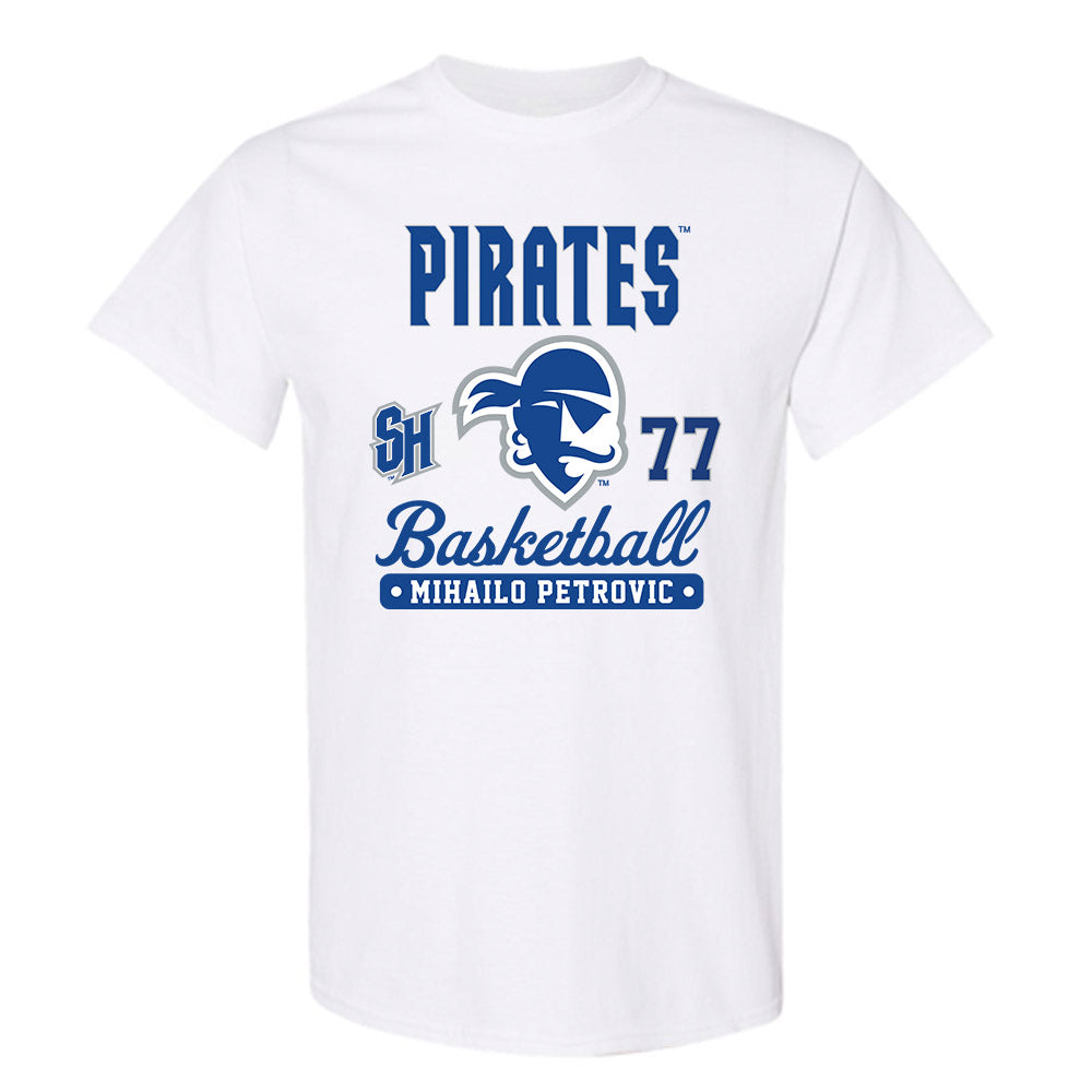 Seton Hall - NCAA Men's Basketball : Mihailo Petrovic - Fashion Shersey T-Shirt-0