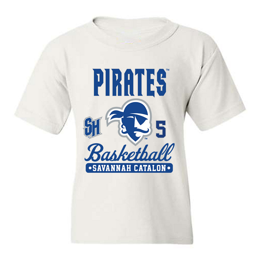 Seton Hall - NCAA Women's Basketball : Savannah Catalon - Fashion Shersey Youth T-Shirt-0