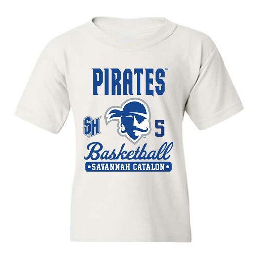 Seton Hall - NCAA Women's Basketball : Savannah Catalon - Fashion Shersey Youth T-Shirt-0