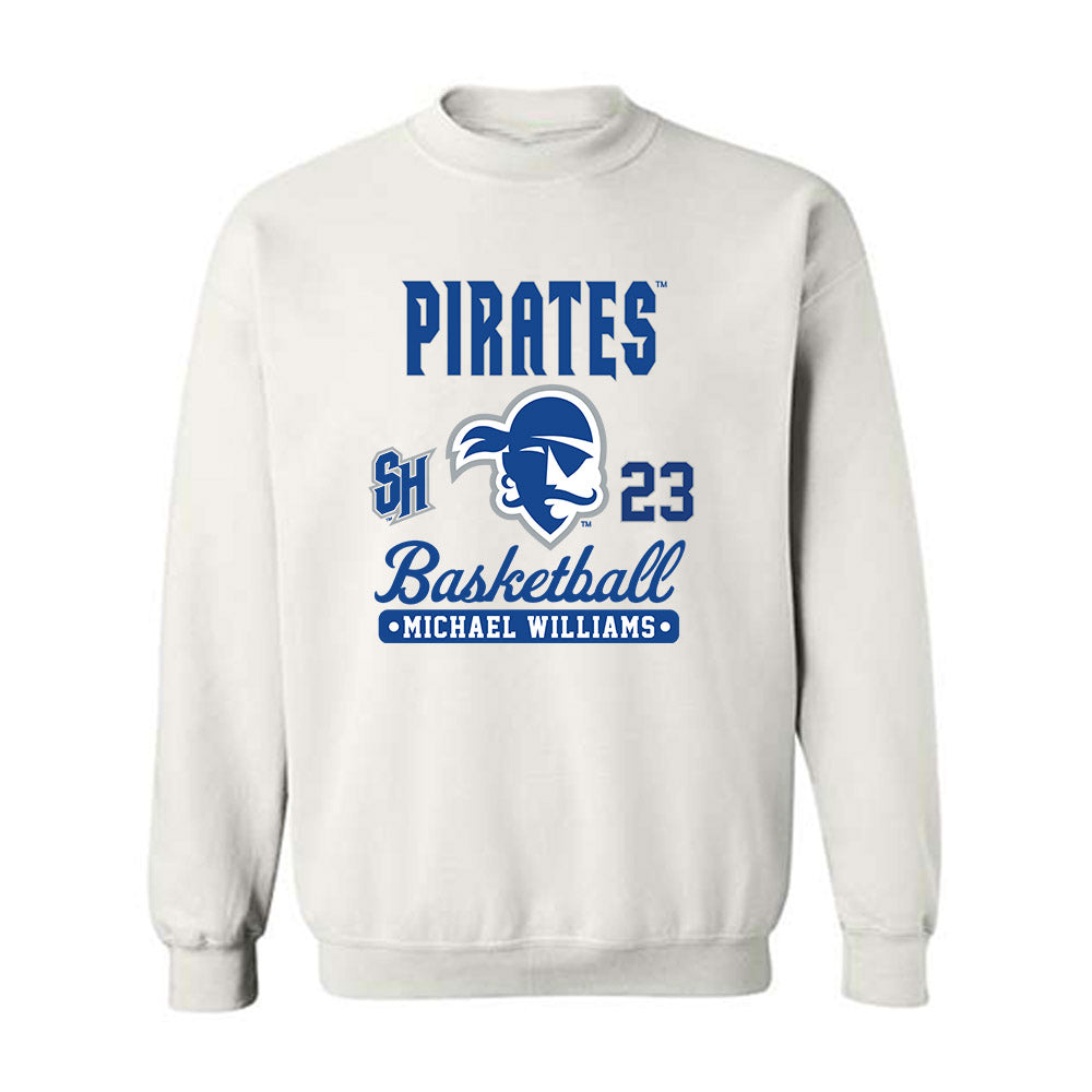 Seton Hall - NCAA Men's Basketball : Michael Williams - Fashion Shersey Crewneck Sweatshirt-0