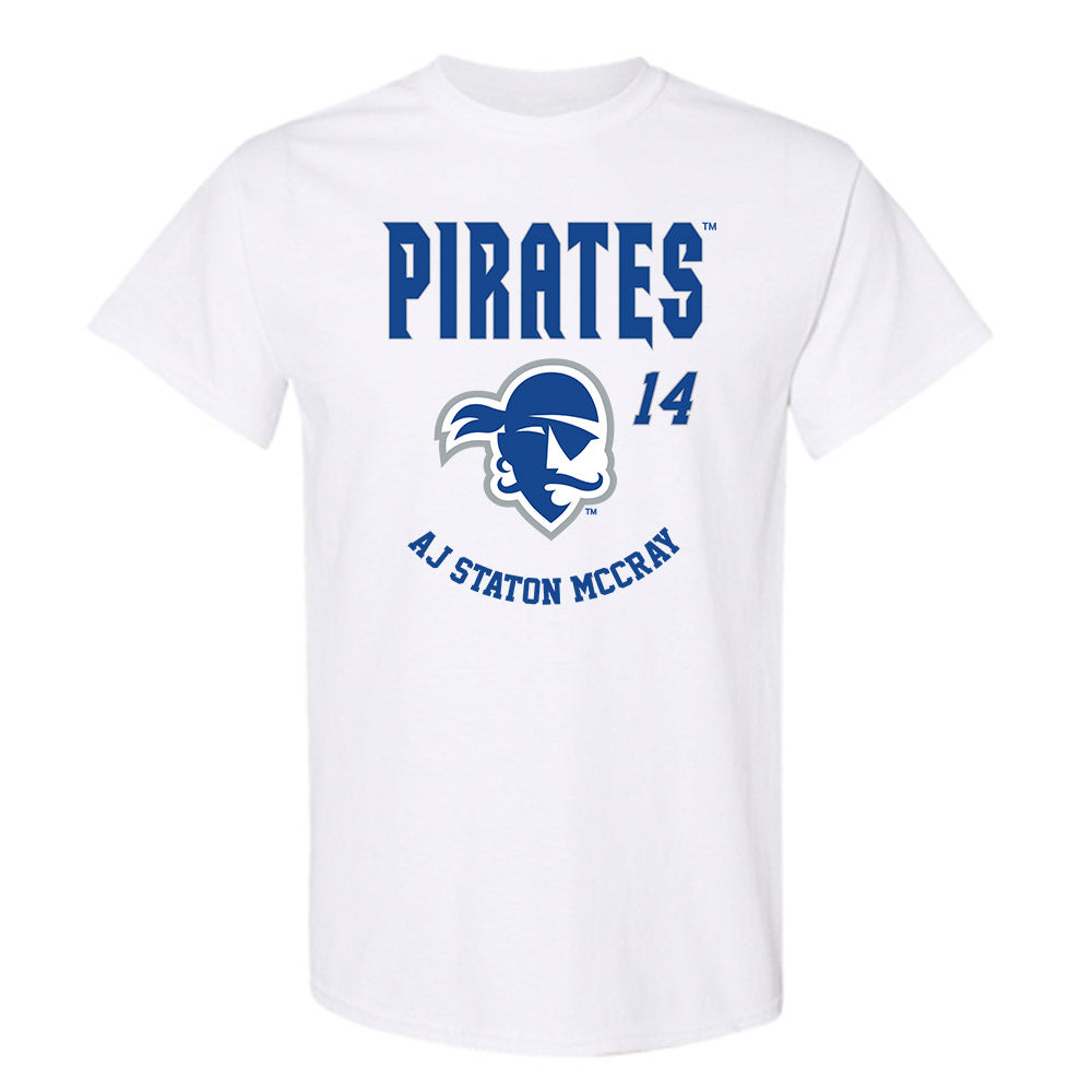 Seton Hall - NCAA Men's Basketball : AJ Staton McCray - Fashion Shersey T-Shirt-0