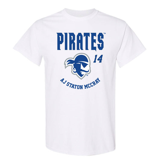Seton Hall - NCAA Men's Basketball : AJ Staton McCray - Fashion Shersey T-Shirt-0