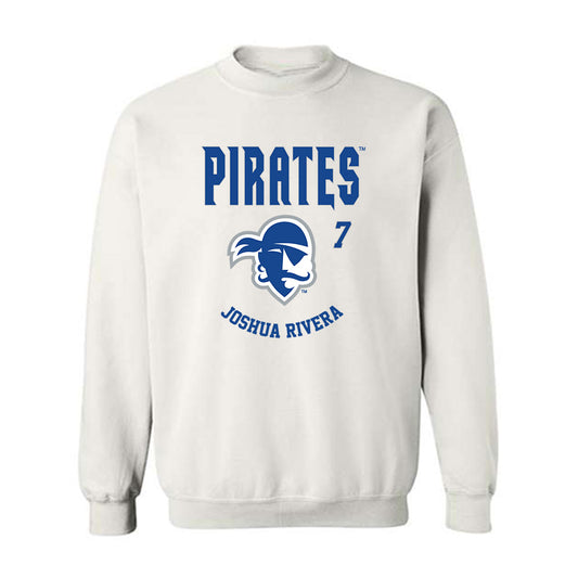 Seton Hall - NCAA Men's Basketball : Joshua Rivera - Fashion Shersey Crewneck Sweatshirt-0