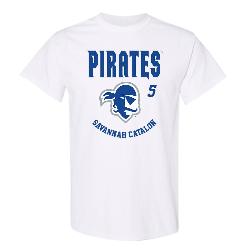 Seton Hall - NCAA Women's Basketball : Savannah Catalon - Fashion Shersey T-Shirt-0